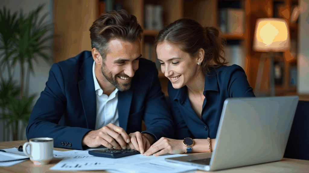 Conseiller et salarié consultant ensemble un dossier de financement de formation