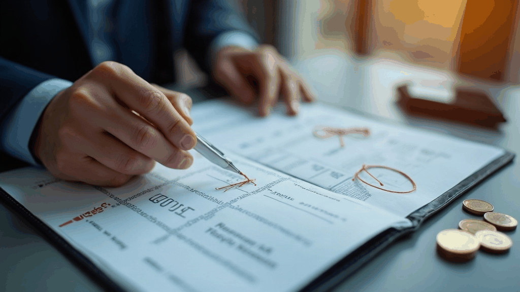 Professionnel examinant un dossier de financement de formation devant un calendrier d'octobre entouré d'un fil rouge, symbole d'un changement rétroactif
